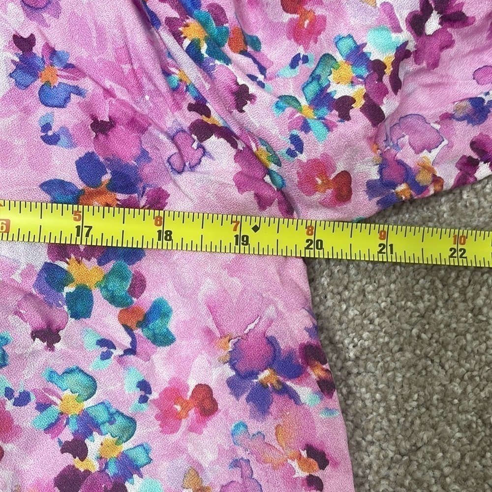 Soft Surroundings Brialla Floral Lilac Lightweight Print Top - Picture 10 of 11